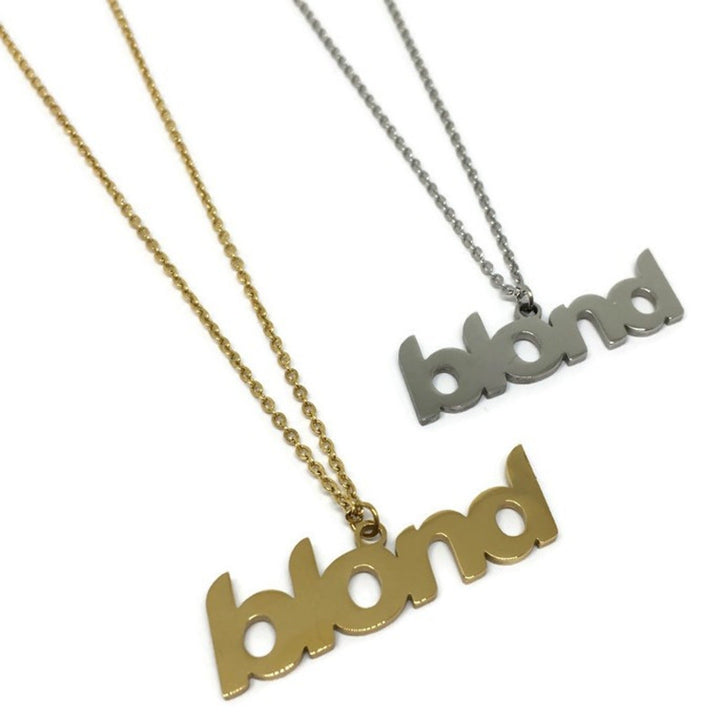 Gifts From The Crypt - Blond Stainless Steel Necklace-0