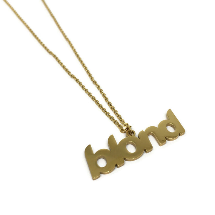 Gifts From The Crypt - Blond Stainless Steel Necklace-2