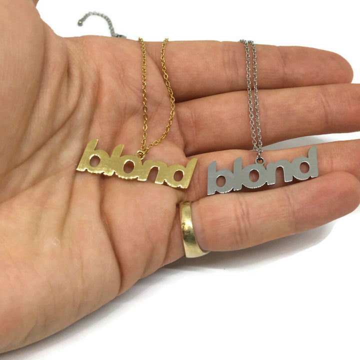 Gifts From The Crypt - Blond Stainless Steel Necklace-3