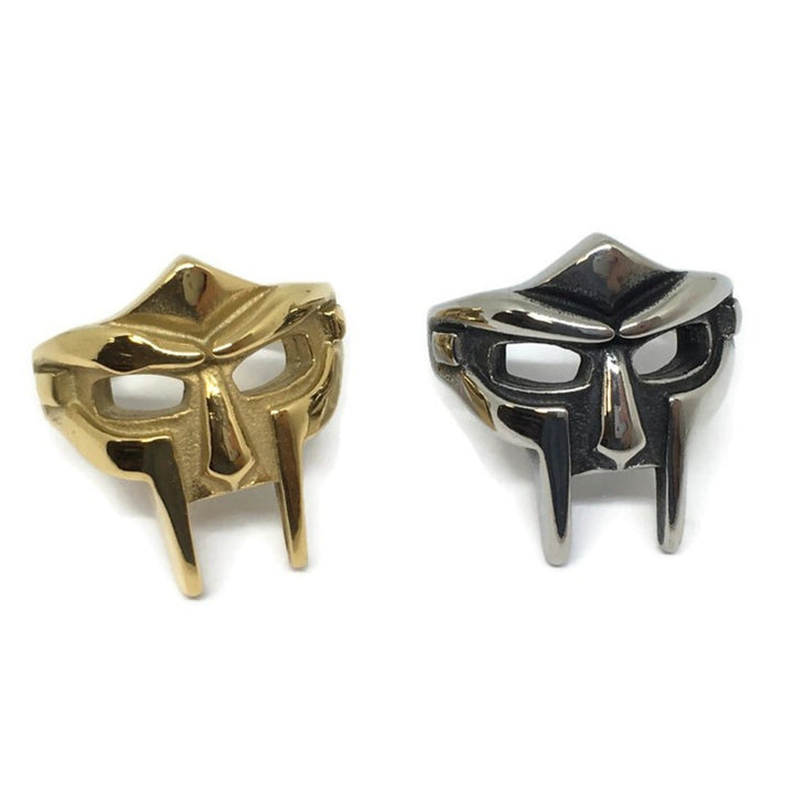 MF DOOM Steel Mask Ring by Gifts From The Crypt