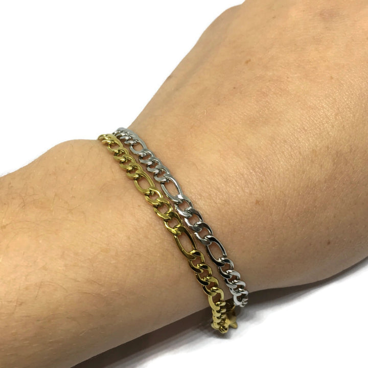 Gifts From The Crypt - Figaro Chain Link Bracelet by Gifts From The Crypt