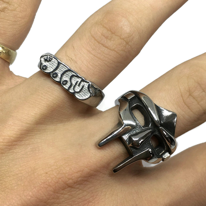 Gifts From The Crypt - MF DOOM Steel Graffiti Ring-4