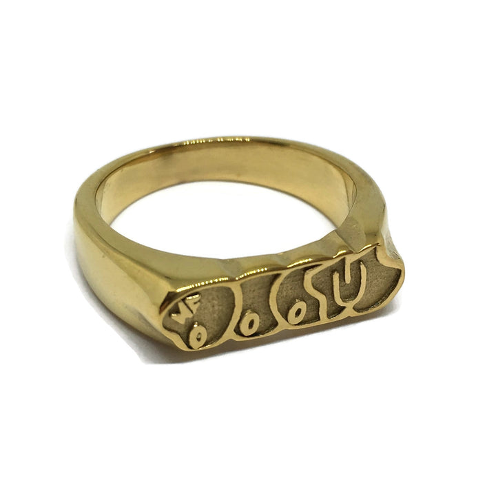 Gifts From The Crypt - MF DOOM Steel Graffiti Ring-3