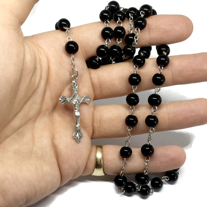 Virgin Mary Rosary Necklace-1