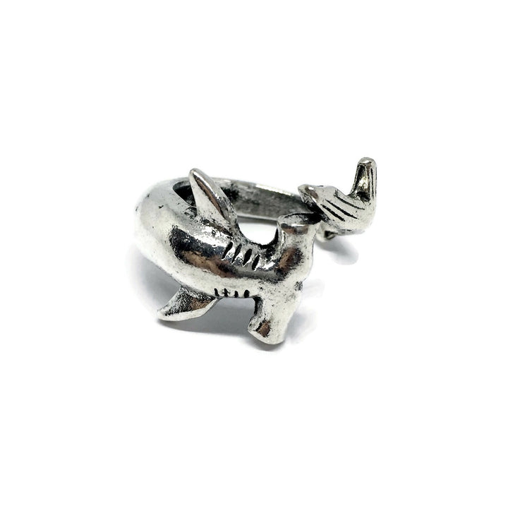 Gifts From The Crypt - Hammerhead / Great White Shark Ring-3