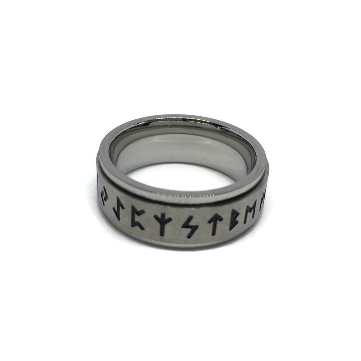 Nordic Runes Spinning Band Ring by Gifts From The Crypt