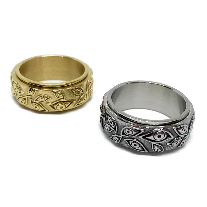 Third Eye Spinning Band Ring by Gifts From The Crypt