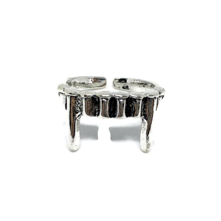 Vampire Fangs Adjustable Band Ring by Gifts From The Crypt