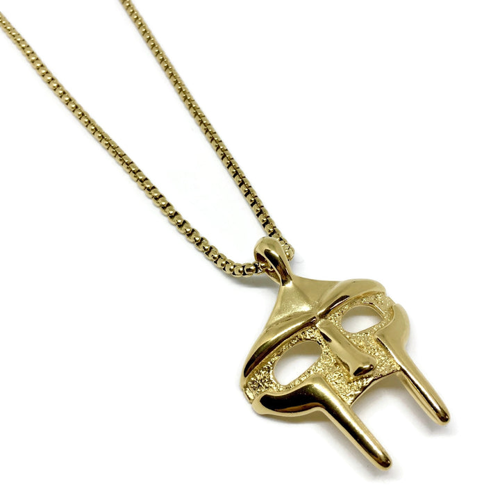 MF DOOM Mask Steel Necklace by Gifts From The Crypt