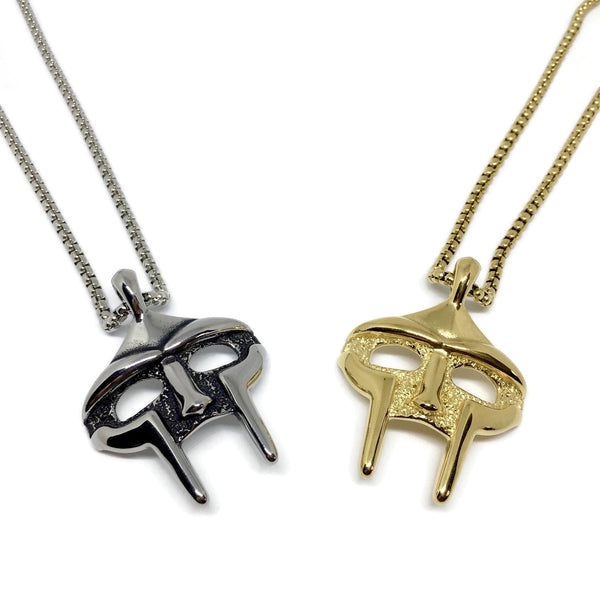 MF DOOM Mask Steel Necklace-0