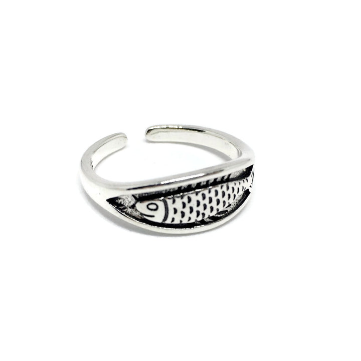 Fish Adjustable Band Ring-0