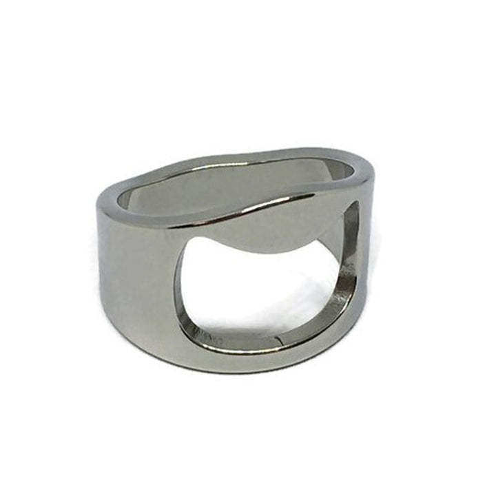 Bottle Opener Stainless Steel Ring by Gifts From The Crypt