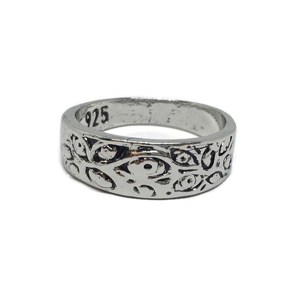 Third Eye Steel Band Ring-0