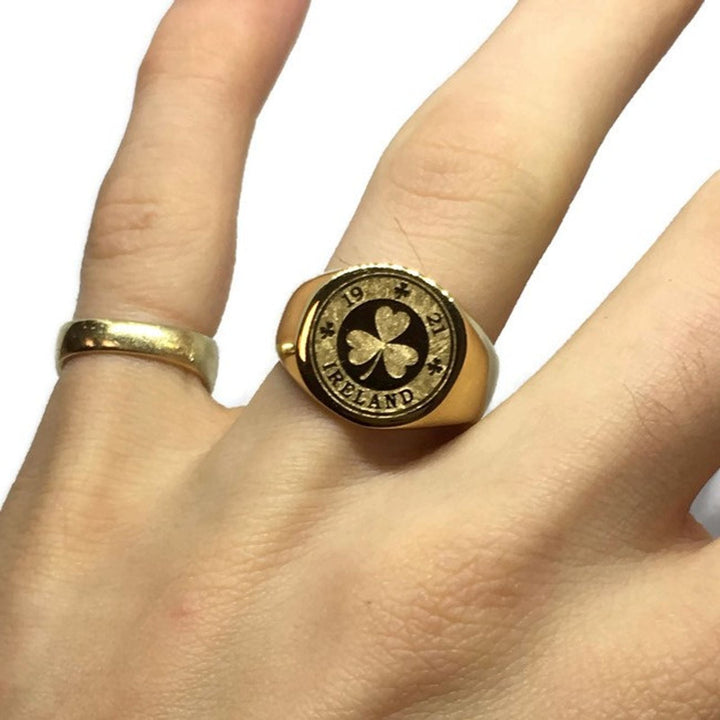 Gifts From The Crypt - Ireland Lucky Clover Ring-1