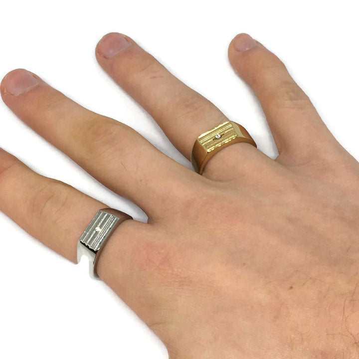 Gifts From The Crypt - Rugged Iced Band Ring-1