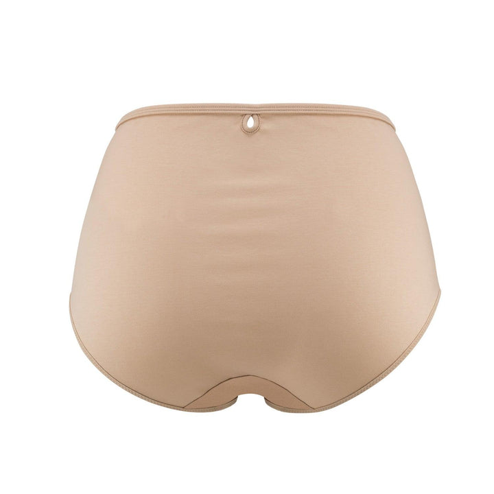 Vanessa- Silk & Organic Cotton Full Brief in Skin Tone Colours-3