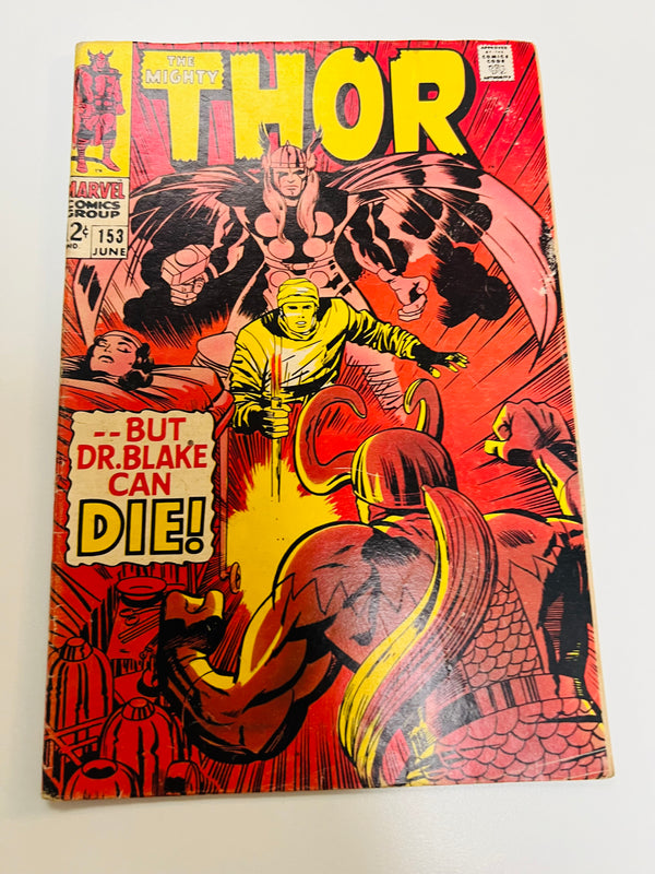 Marvel - The Mighty Thor #153 Ft. Loki (1968) Jack Kirby