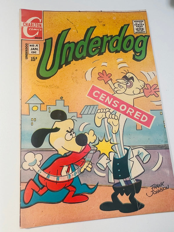 Charlton Comics - Underdog Issue 4 Silver Age Comic (1971) 7.0 FN Grade