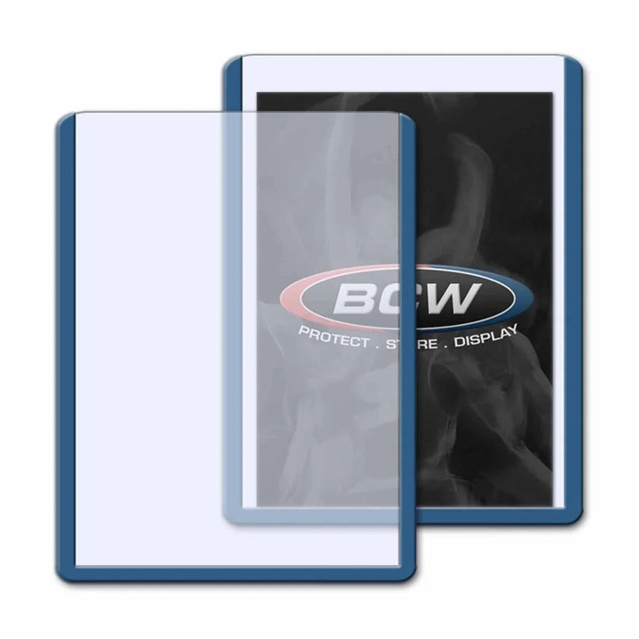 BCW 3x4 Topload Premium Card Sleeve Holder, Blue Border by BCW