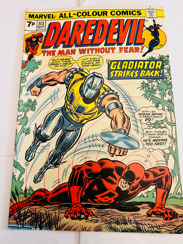 Marvel - Daredevil #113 (1974) vs The Gladiator