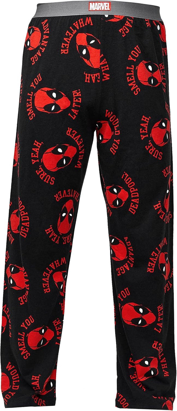 Recovered MARVEL Pyjamas -Deadpool Lounge Pants Officially Licensed