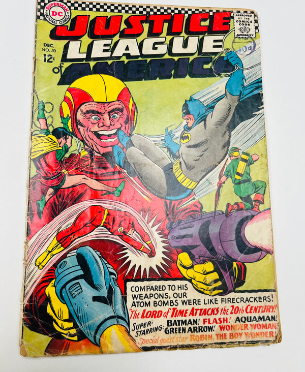 DC - Justice League Of America Issue 50 Silver Age Comic (1966) 3.5 Grade