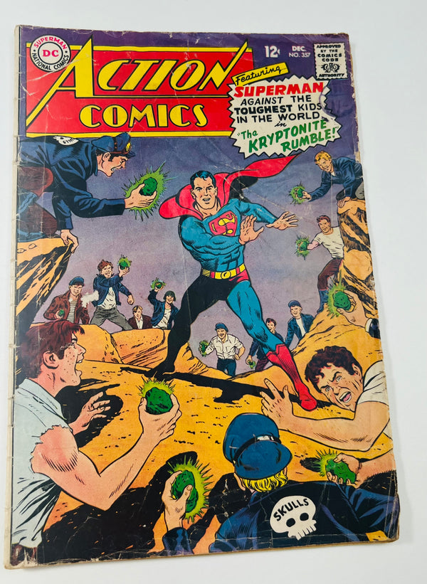 DC - Action Comics Issue 357 Silver Age Comic Superman and Supergirl (1967)