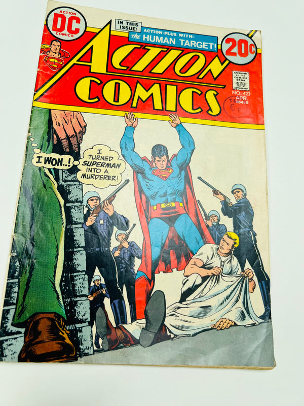 DC - Action Comics #423 Bronze Age Superman Comic (1973)