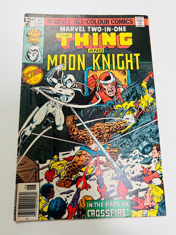 Marvel Two-In-One The Thing and Moon Knight #52 1st Appearance of Crossfire (1979)