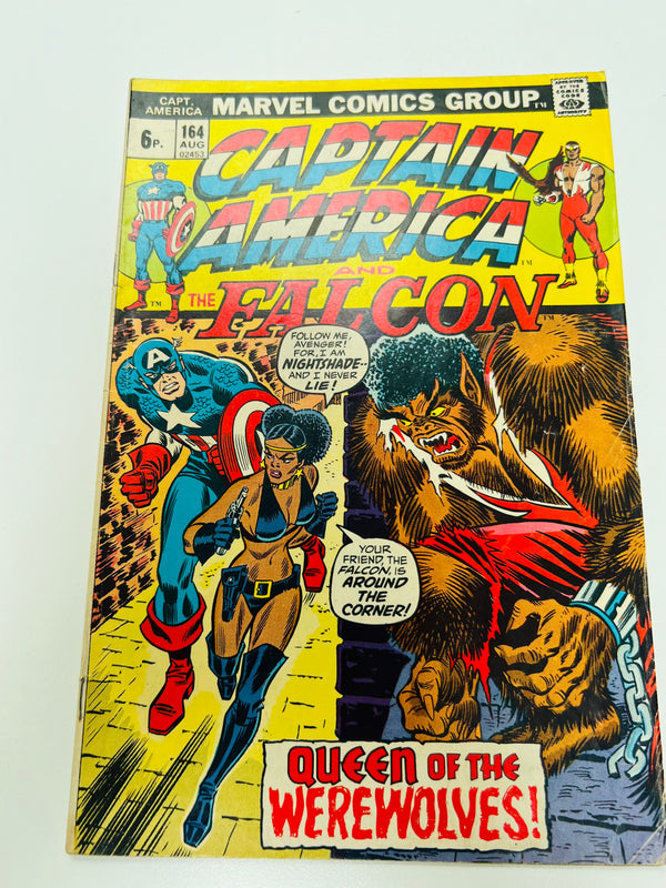 Marvel - Captain America & The Falcon #164 (1973) 1st App of Nightshade