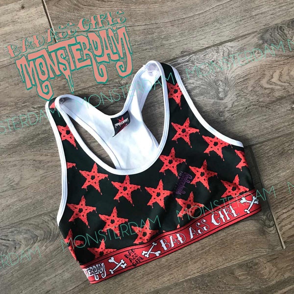 Monsterdam - Pizza Neg Sports Bra by Monsterdam