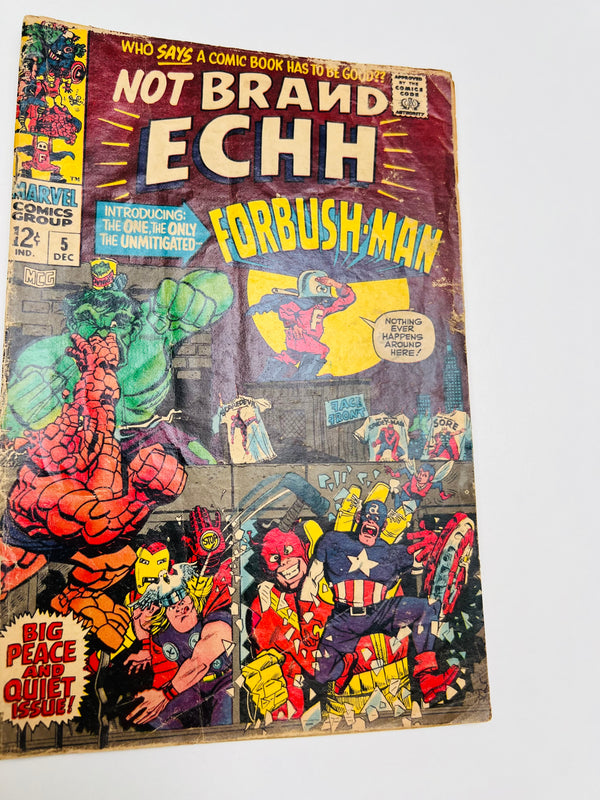 Marvel - Not Brand ECHH Issue 5 Silver Age Comic (1967) 1st Appearance of Forbush-Man