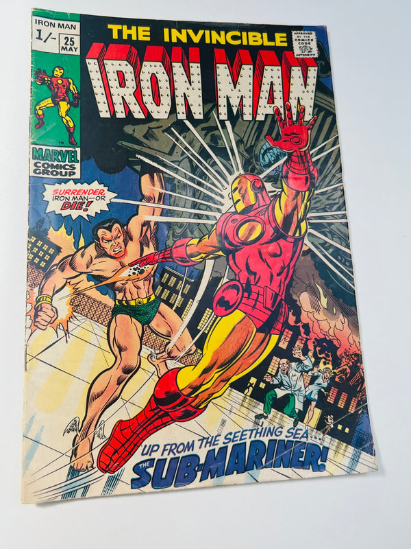 Marvel Comics - Iron Man Issue 25 Silver Age Comic (1970)