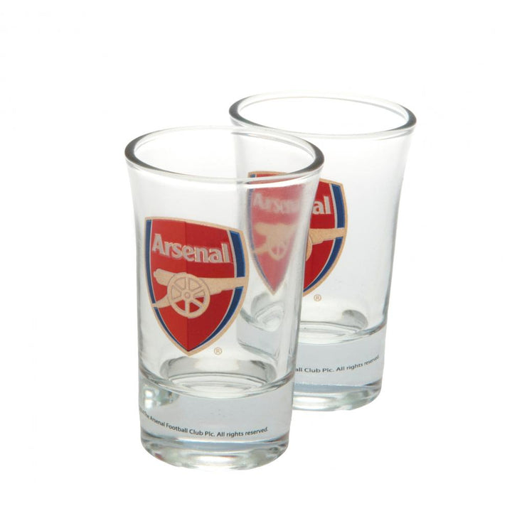 Arsenal FC 2pk Shot Glass Set by Football>Premier League>Arsenal FC