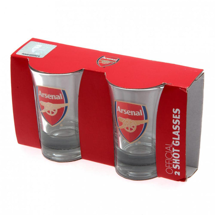 Arsenal FC 2pk Shot Glass Set by Football>Premier League>Arsenal FC