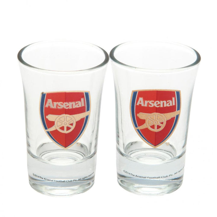 Arsenal FC 2pk Shot Glass Set by Football>Premier League>Arsenal FC