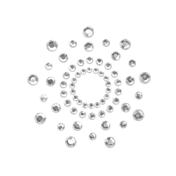 Bijoux Indiscrets Mimi Rhinestone Pasties Silver by Bijoux Indiscrets