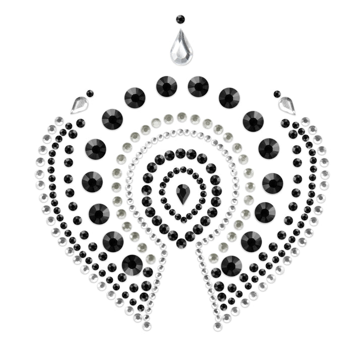 Bijoux Indiscrets Flamboyant Rhinestone Jewellery Black Silver by Bijoux Indiscrets