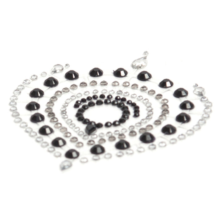 Bijoux Indiscrets Flamboyant Rhinestone Jewellery Black Silver by Bijoux Indiscrets