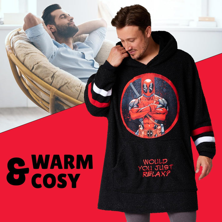 Marvel Blanket Hoodie for Men Deadpool