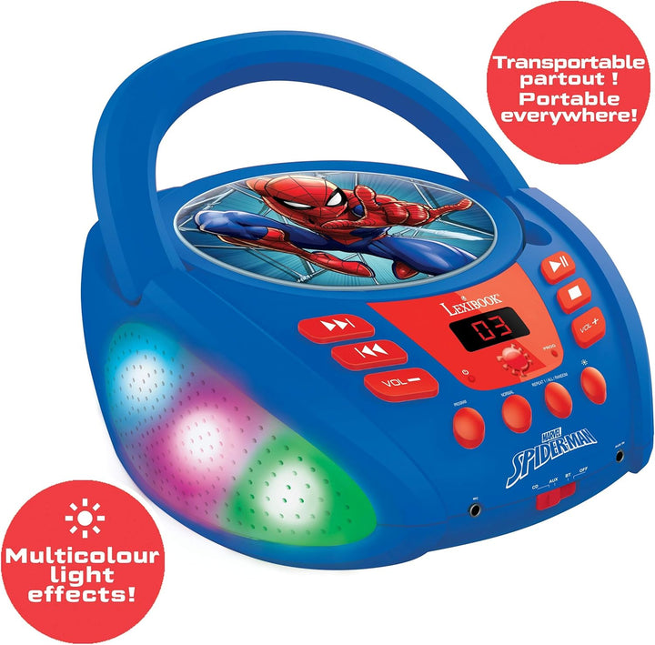 Lexibook- Marvel Spider-Man Bluetooth CD Player for Kids