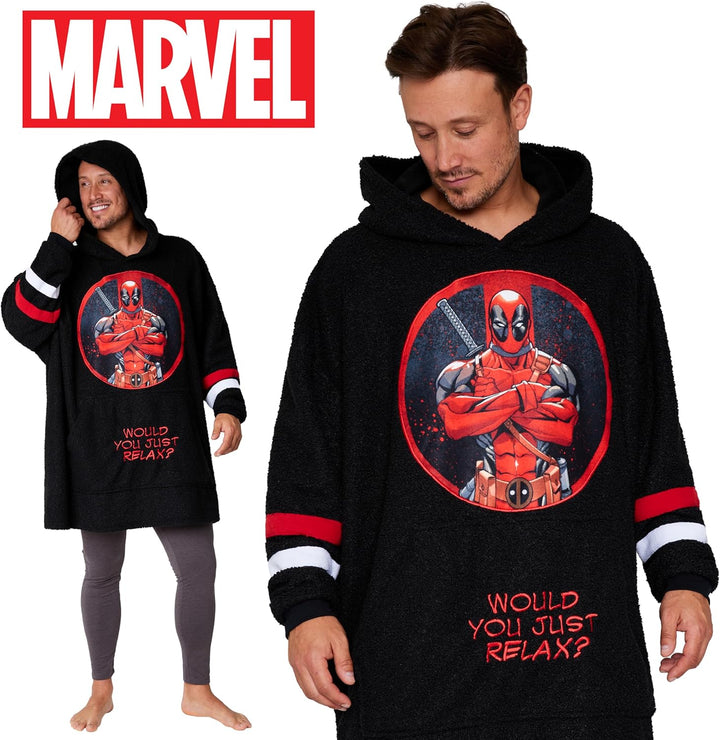 Marvel Blanket Hoodie for Men Deadpool