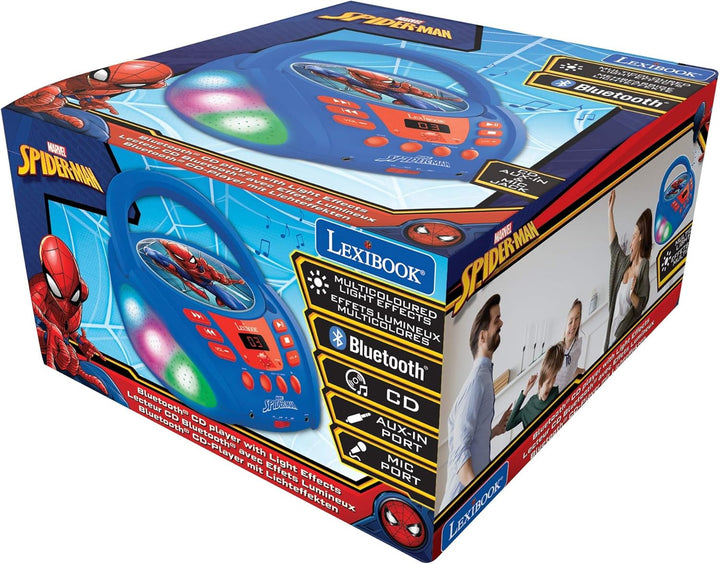 Lexibook- Marvel Spider-Man Bluetooth CD Player for Kids