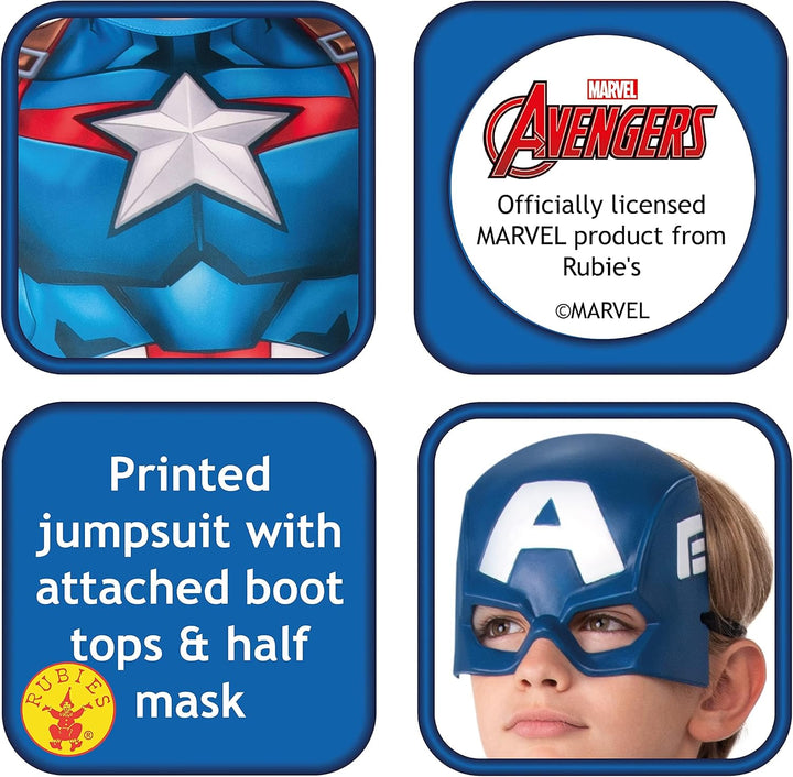 Official Marvel Captain America Childs Fancy Dress Costume