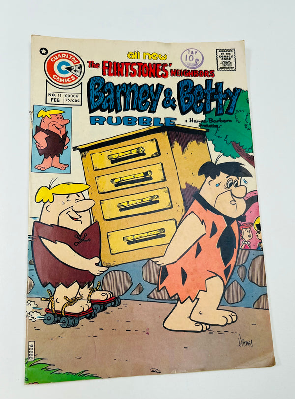 Charlton Comics - The Flintstone’s Neighbours Barney & Betty Rubble Issue 11 8.0 Grade by Charlton Comics