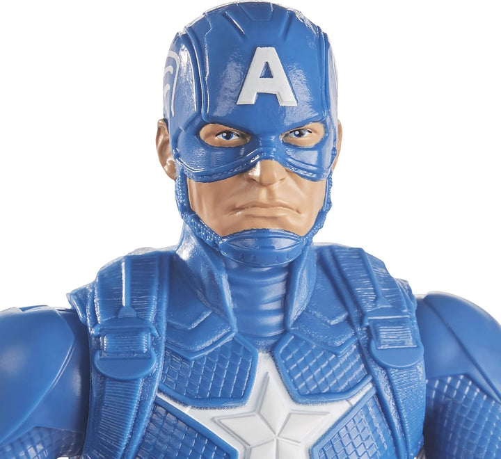 Marvel Avengers Titan Hero Series Captain America 12” Action Figure, Blue