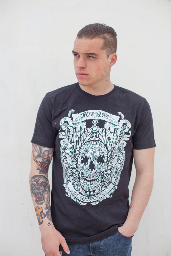 Caesar Tattoo Style T-Shirt by Norvine