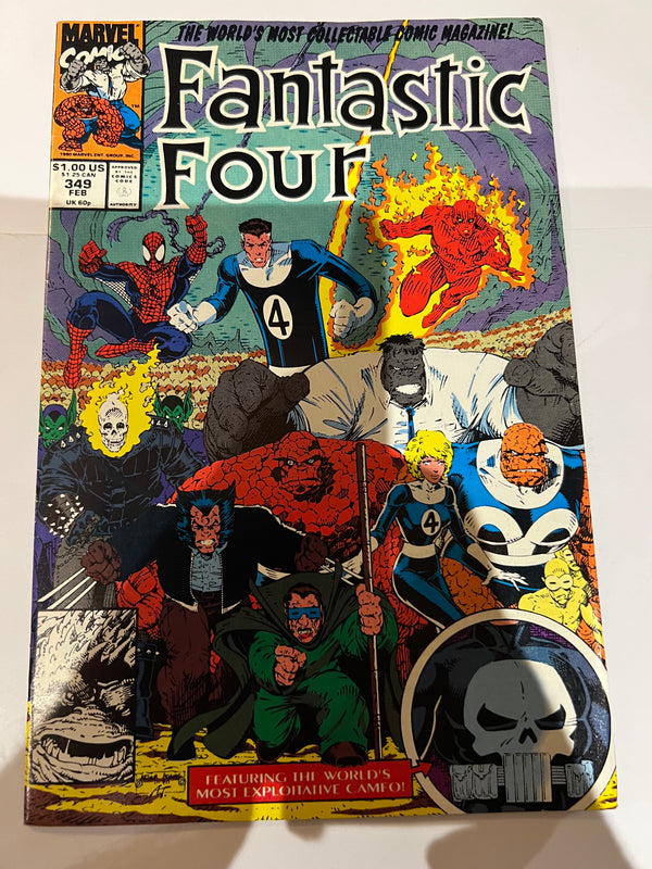 Marvel - Fantastic Four #349 (1991) Spider-Man & Wolverine