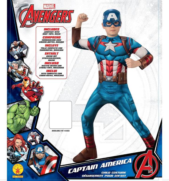 Official Marvel Captain America Childs Fancy Dress Costume