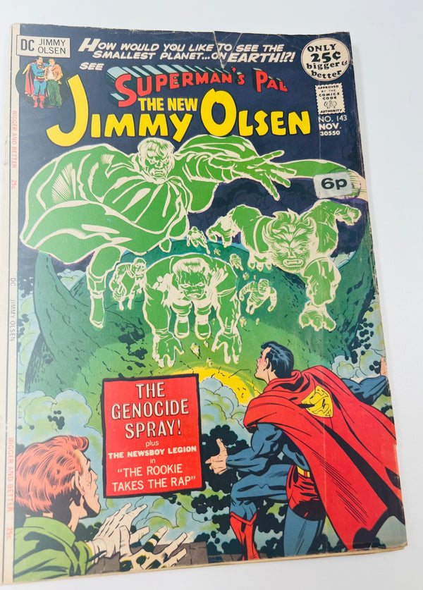 DC - Superman’s Pal Jimmy Olsen Issue 143 Silver Age Comic (1971) FN 6.0 Grade